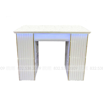Diana Single Table White/Gold