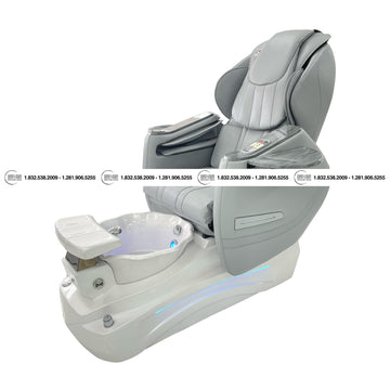 Translation missing: en.Katy II White/White Pedicure Chair