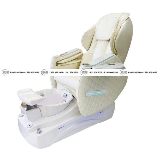 Translation missing: en.Katy II D White/White Pedicure Chair