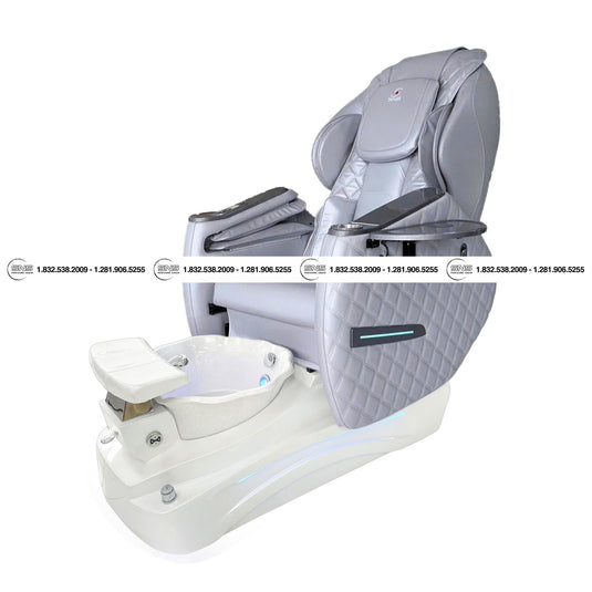 Translation missing: en.Katy II D White/White Pedicure Chair