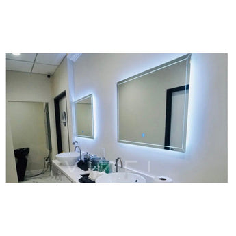 Double Sink Mirror Led