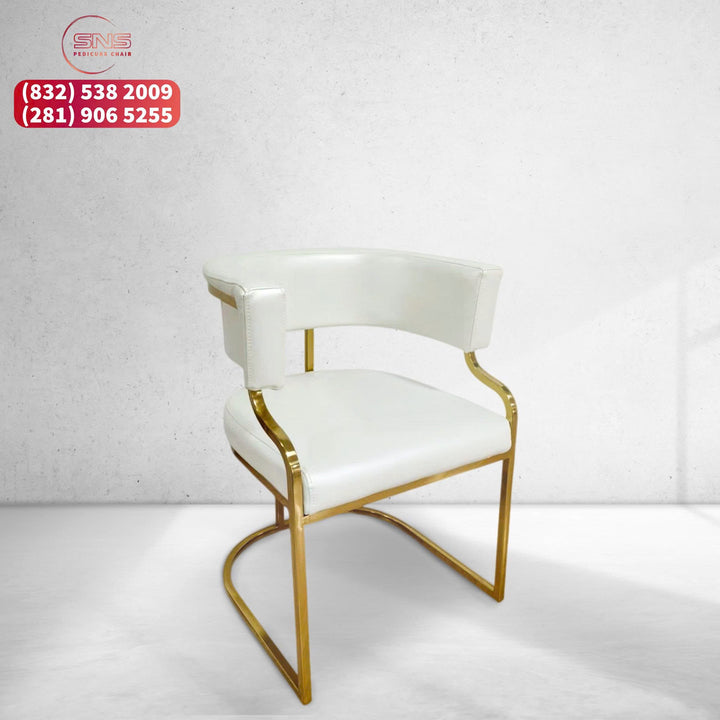 Translation missing: en.Milan Ivory Customer Chair Wheels / No Wheels