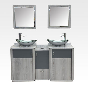 Taylor Double Sink 60 - Silver