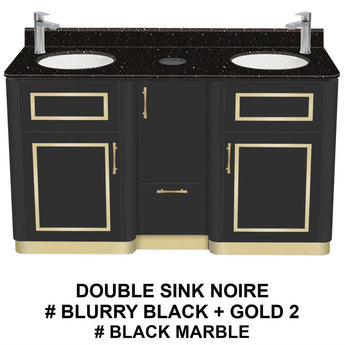 Noire Double Sink