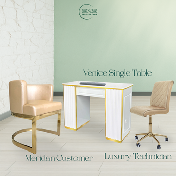 Manicure Set | Table and Chair | Meridian x Luxury