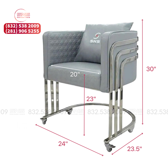 Translation missing: en.Combo Cuttie Customer  | Amber Technician Chair | Silver
