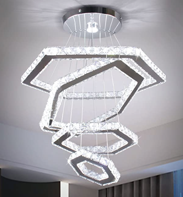 Translation missing: en.Crystal Polygon Light 4 Rings