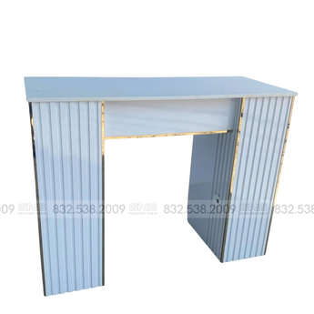 Diana Single Table White/Gold