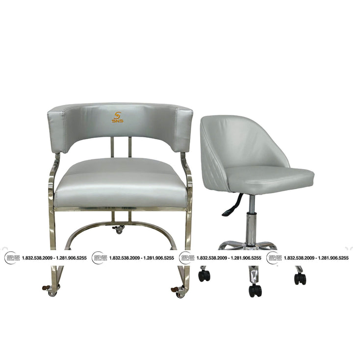 Translation missing: en.Combo Milan Customer Wheels / No Wheels | Erika Technician Chair | Gray