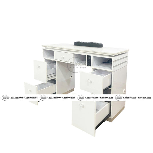 Translation missing: en.London Single Table - White/Silver