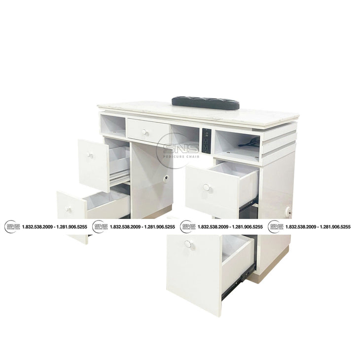 Translation missing: en.London Single Table - White/Silver